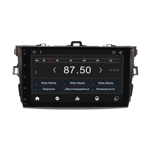 Штатная магнитола Toyota Corolla 2006 - 2013 Wide Media WM-CF3007NB-1/16