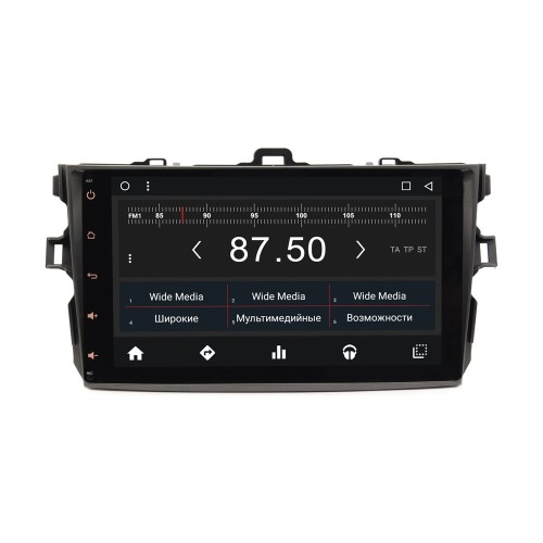 Штатная магнитола Toyota Corolla 2006 - 2013 Wide Media WM-VS9A101NC-2/32