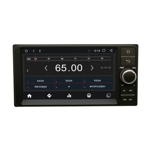Штатная магнитола Toyota, Daihatsu универсальная 200 x 100 мм Wide Media WM-VS7A701NB-2/32