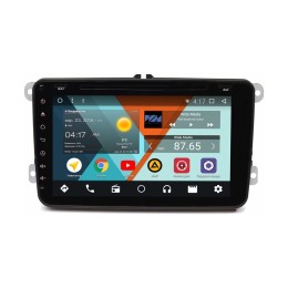 Штатная магнитола VW, Skoda, Seat овальная универсальная Wide Media WM-VS8A803NBd-2/32