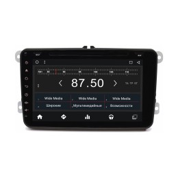 Штатная магнитола VW, Skoda, Seat овальная универсальная Wide Media WM-VS8A803NBd-2/32