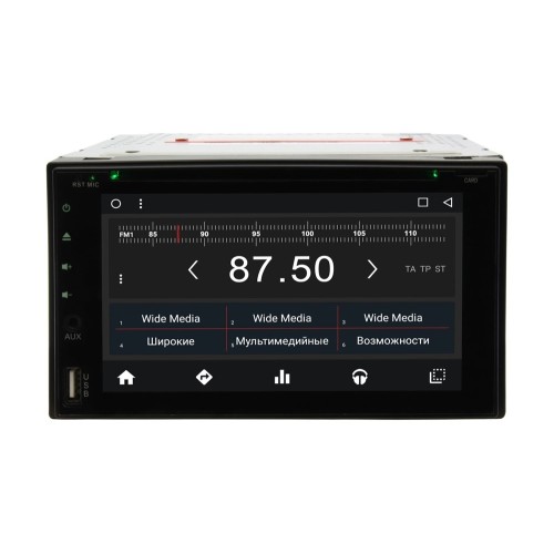 Универсальная мультимедийная станция 2 din Wide Media WM-VS6A503MA-2/16d