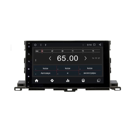 Штатная магнитола Wide Media WM-KR1024MB для Toyota Highlander (U50) 2014-2019 Android 6.0.1