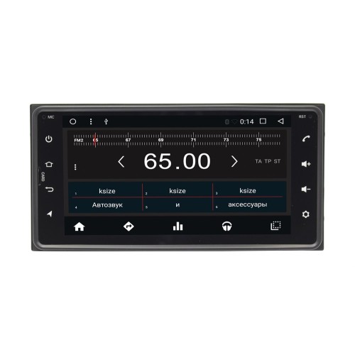 Штатная магнитола Wide Media WM-KR6954NC для Toyota, Daihatsu универсальная (200x100 мм) Android 7.1.2