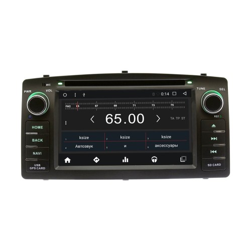 Штатная магнитола Wide Media WM-CH6A900MA для Toyota Corolla IX 2000-2007 на Android 6.0.1