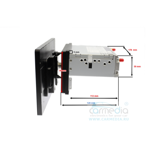 2 din CarMedia KR-1011-T8 universal на Android 9.0