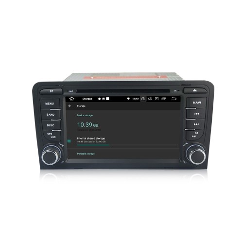 Штатная магнитола CarMedia MKD-A789-P6N для Audi A3/S3/RS3 2003+ на Android 11.0