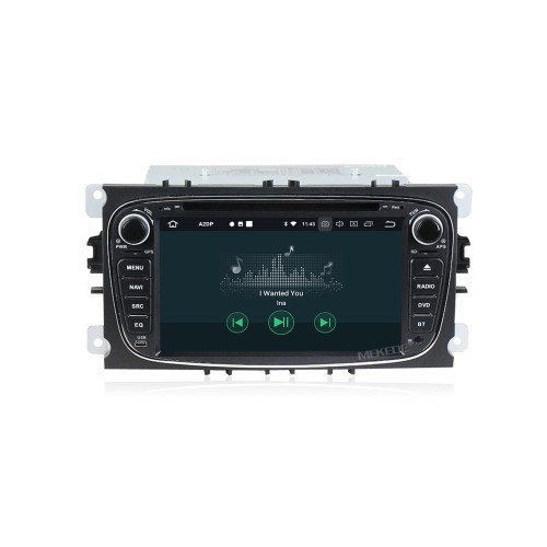 Штатная магнитола CarMedia MKD-F746B-P6-8 для Ford Focus 2, Transit на Android 10.0