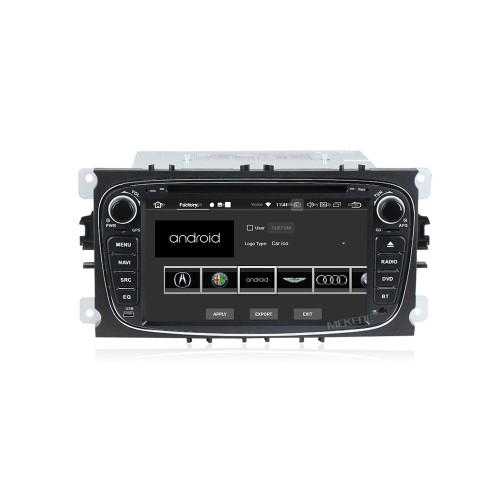 Штатная магнитола CarMedia MKD-F746B-P6-8 для Ford Focus 2, Transit на Android 10.0