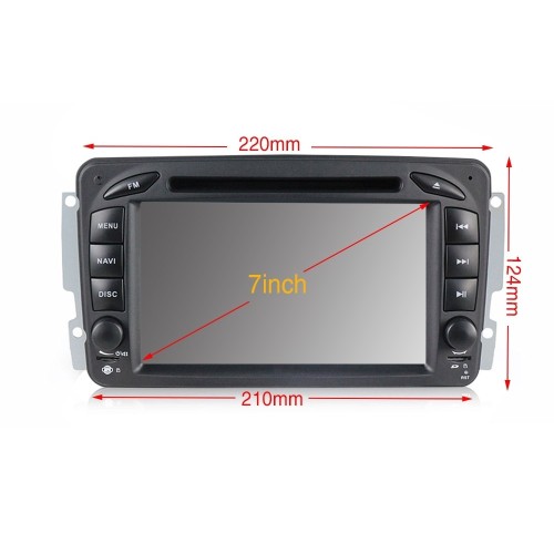 Штатная магнитола CarMedia MKD-M789-P6 для Mercedes G W463, C W203 2000+, CLK W209 на Android 10.0