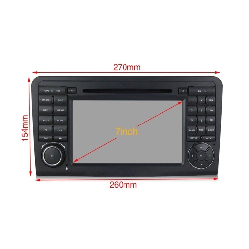 Штатная магнитола CarMedia MKD-M792-P6 для Mercedes Benz GL-klasse (X164) 2006-2012, ML-klasse (W164) 2005-2011 на Android 10.0