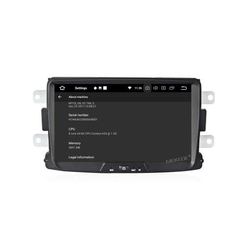 Штатная магнитола CarMedia MKD-R831-P6-8 для Lada Xray 2016+ на на Android 10.0
