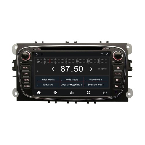 Штатная магнитола Wide Media WM-VS7A600MA для Ford Focus, C-Max, Mondeo, S-Max Android 6.0.1