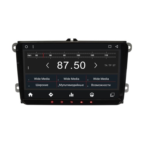 Штатная магнитола Wide Media WM-KR9071NC для Skoda Fabia, Superb, Rapid, Octavia, Yeti Android 7.1.2