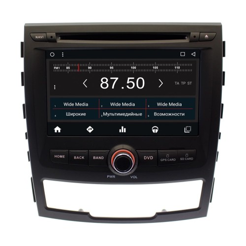 Штатная магнитола SSangYong Kyron, Actyon 2010-2013 Wide Media WM-VS7A606NB-2/32