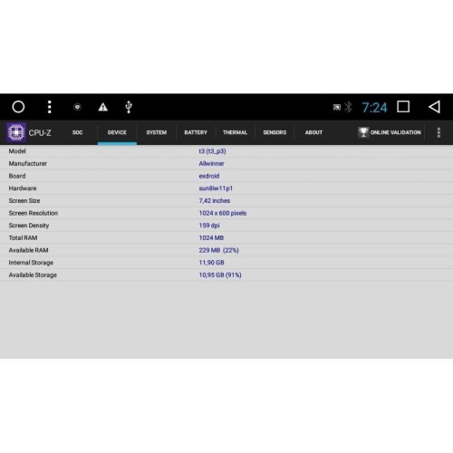 2 DIN УНИВЕРСАЛЬНАЯ LETRUN 2865 ANDROID 7.X ALWINNER T3