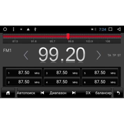 2 DIN УНИВЕРСАЛЬНАЯ LETRUN 2865 ANDROID 7.X ALWINNER T3