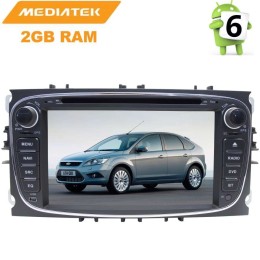 ШТАТНАЯ МАГНИТОЛА FORD FOCUS 2, MONDEO 4 (ОВАЛ) ЦВЕТ ЧЕРНЫЙ LETRUN 2605 ANDROID 8.X MTK 4G