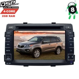 ШТАТНАЯ МАГНИТОЛА KIA SORENTO ДО 2013 ГОДА LETRUN 2867 7 ДЮЙМОВ ANDROID 8.X ЗВУКОВОЙ ПРОЦЕССОР DSP