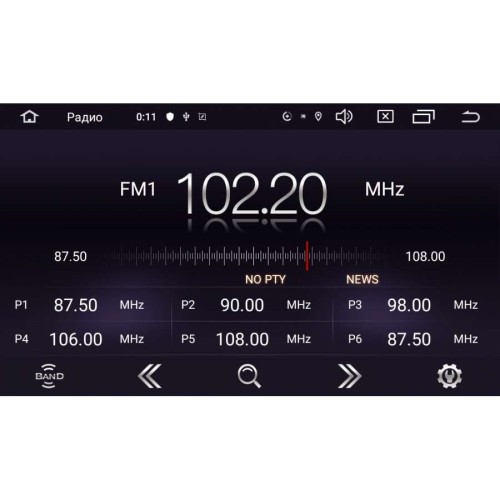 Штатная магнитола SsangYong Actyon II 2010-2013 LeTrun 2815 на Android 9.0 Intel