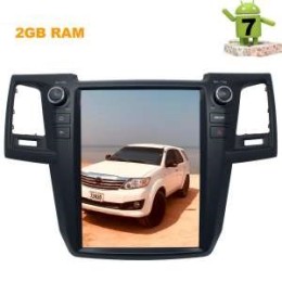 ШТАТНАЯ МАГНИТОЛА TOYOTA HILUX, FORTUNER C 2005 ДО 2015 ГОДА LETRUN 2744 12 ДЮЙМОВ ANDROID 7.X TESLA