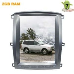 ШТАТНАЯ МАГНИТОЛА TOYOTA LAND CRUISER 100 2002-2007 Г. LETRUN 2828 12 ДЮЙМОВ ANDROID 7.X TESLA