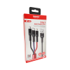 Кабель Micro USB + Type-C+ Lightning Ipipoo KP-40
