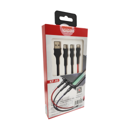 Кабель Micro USB + Type-C+ Lightning Ipipoo KP-40