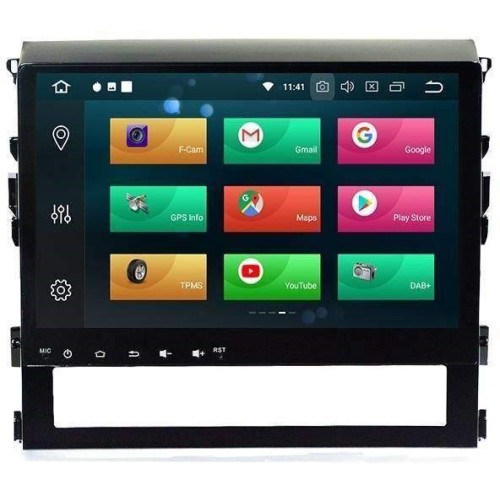 Штатная магнитола CarMedia MKD-T125-P6 для Toyota LC 200 2015-2021 на Android 10.0