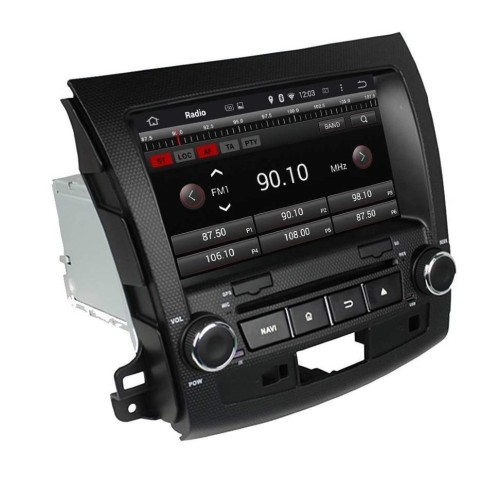 Штатная магнитола CarMedia KD-8063-P5 для Peugeot 4007 2007-2012 на Android 9.0