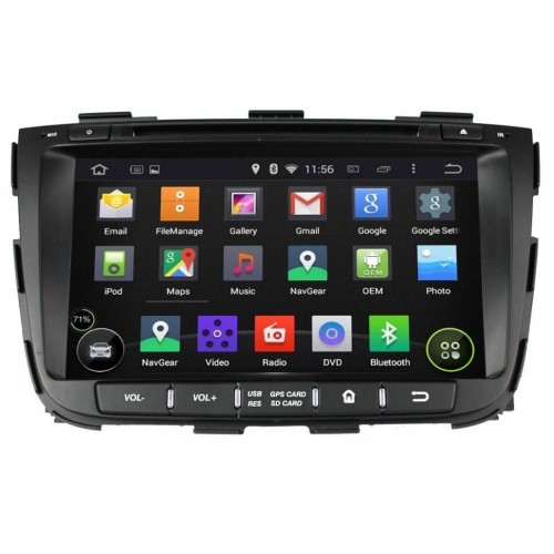 Штатная магнитола CarMedia KD-8050-P5 для Kia Sorento (2012-2015) (XM, рестайл) на Android 9.0