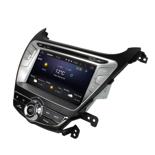 Штатная магнитола CarMedia KD-8054-P5 для Hyundai Elantra 2013+ на Android 9.0