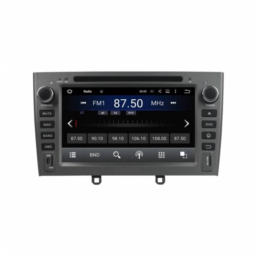 Штатная магнитола CarMedia KD-7604-g-P5 для Peugeot 308 I, 408, RCZ I 2010-2017 серый на Android 9.0