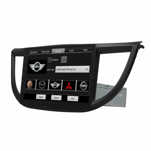 Штатная магнитола CarMedia KD-1050-P5 10" для Honda CRV IV 2012-2015 (RM) на Android 9.0
