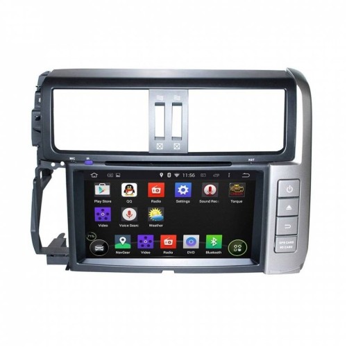 Штатная магнитола CarMedia KD-8015-P6 для Toyota Land Cruiser Prado 150 2009-2013 серебро на Android 9.0