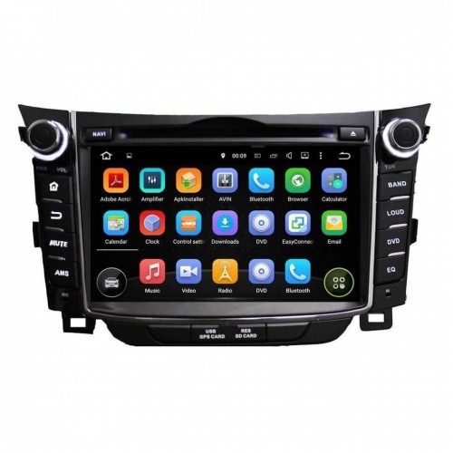 Штатная магнитола CarMedia KD-7028-P6 для Hyundai i30 2012+ на Android 9.0