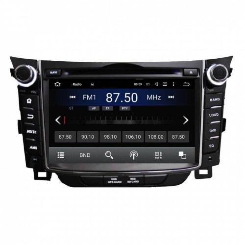 Штатная магнитола CarMedia KD-7028-P6 для Hyundai i30 2012+ на Android 9.0