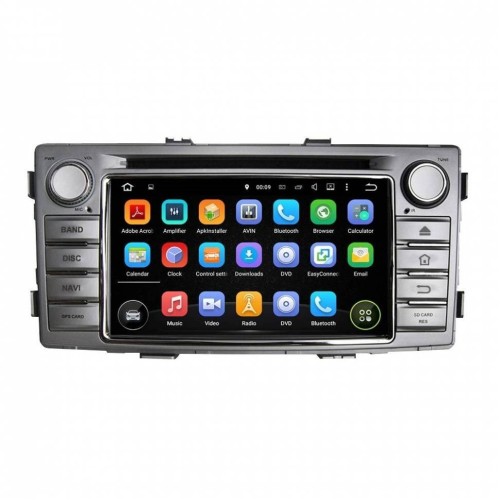 Штатная магнитола CarMedia KD-6230-P6 для Toyota Hilux VII, Fortuner I 2011-2017 на Android 10.0