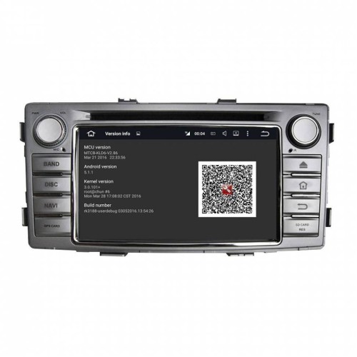 Штатная магнитола CarMedia KD-6230-P6 для Toyota Hilux VII, Fortuner I 2011-2017 на Android 10.0