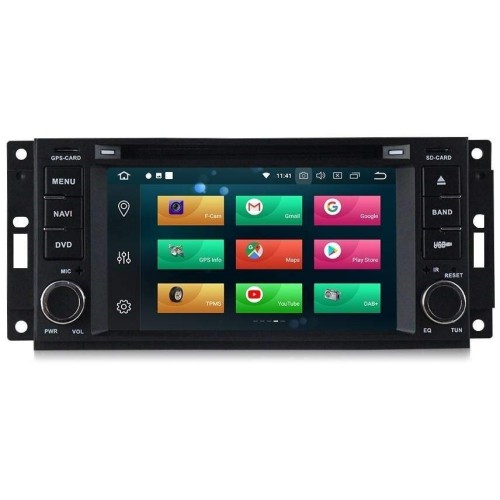 Штатная магнитола CarMedia MKD-J613-P6-8 для Dodge универсальная