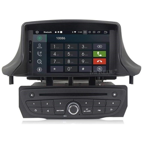 Штатная магнитола CarMedia MKD-R709-P6-8 для Renault Megane III, Fluence I 2009-2016 на Android 10.0