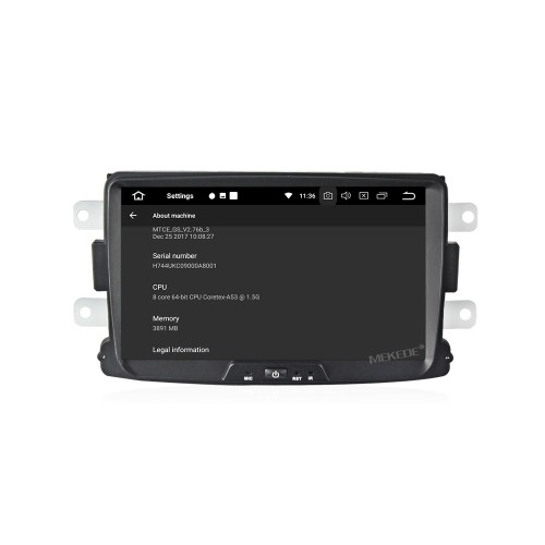 Штатная магнитола CarMedia MKD-R831-P6 для Nissan Terrano III 2014-2022 на Android 10.0