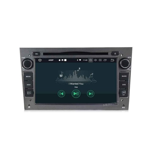 Штатная магнитола CarMedia MKD-7408-P6-g Opel Astra, Antara, Zafira, Vectra, Corsa (серый)