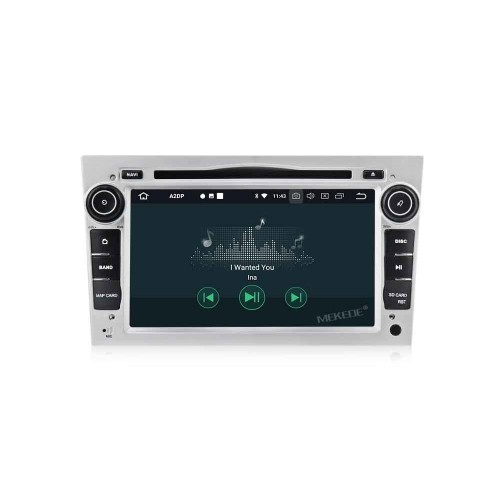Штатная магнитола CarMedia MKD-7408-P6-s Opel Astra, Antara, Zafira, Vectra, Corsa (серебро)