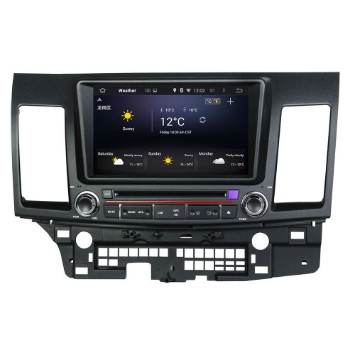 Штатная магнитола CarMedia KD-8062-P6 для Mitsubishi Lancer 2007-2019 на Android 10.0
