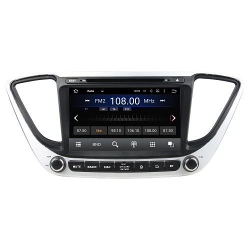 Штатная магнитола CarMedia KD-8211-P6 для Hyundai Solaris II 2017-2020 на Android 10.0