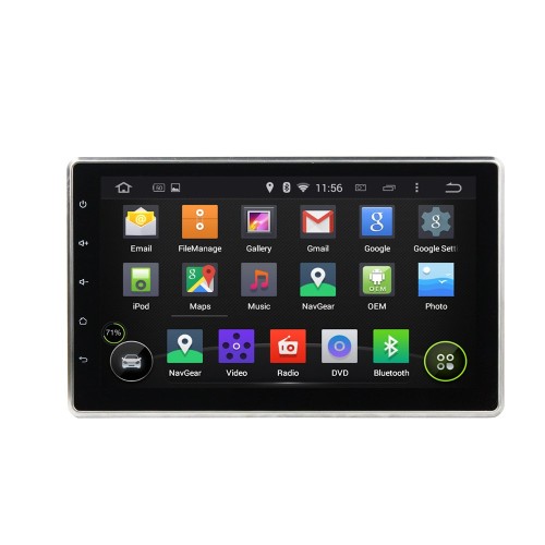 Штатная магнитола CarMedia KD-1000-P6 2DIN Универсальная на Android 10.0
