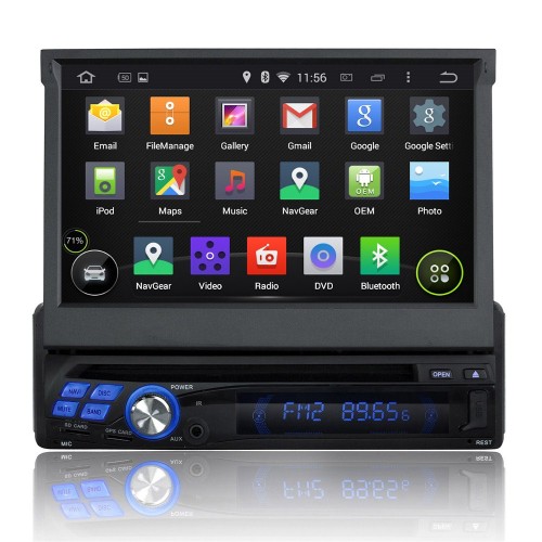 Штатная магнитола CarMedia KD-8600-P5 1DIN Универсальная на Android 9.0