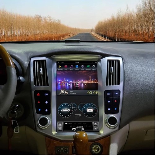 Магнитола Тесла CarMedia ZF-1278W-DSP Tesla-Style для Lexus RX 2004-2008 (цвет панелей: серый) на Android 9.0