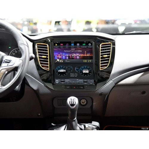 Магнитола Тесла CarMedia ZF-1272-DSP Tesla-Style для Mitsubishi Pajero Sport / L200 2017+ на Android 9.0